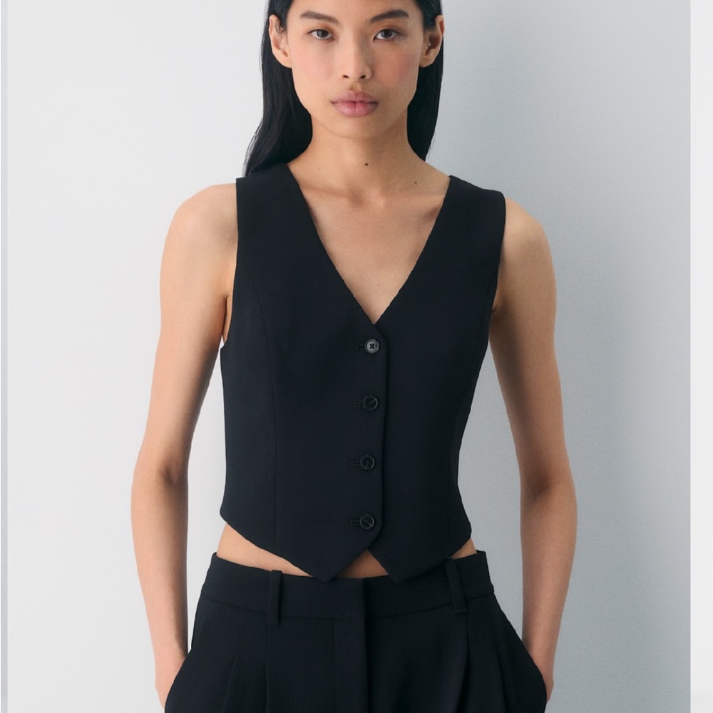 Aritzia Black Pacino Vest
